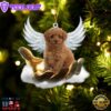 Toy Poodle On The Hands Of Jesus Ornament, Gift For Christmas