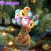 Toy Poodle With Balloons Christmas Ornament, Gift For Christmas