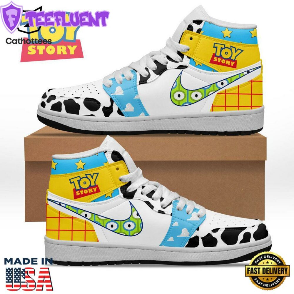 Toy Story Nike Logo Design Air Jordan 1 High Top