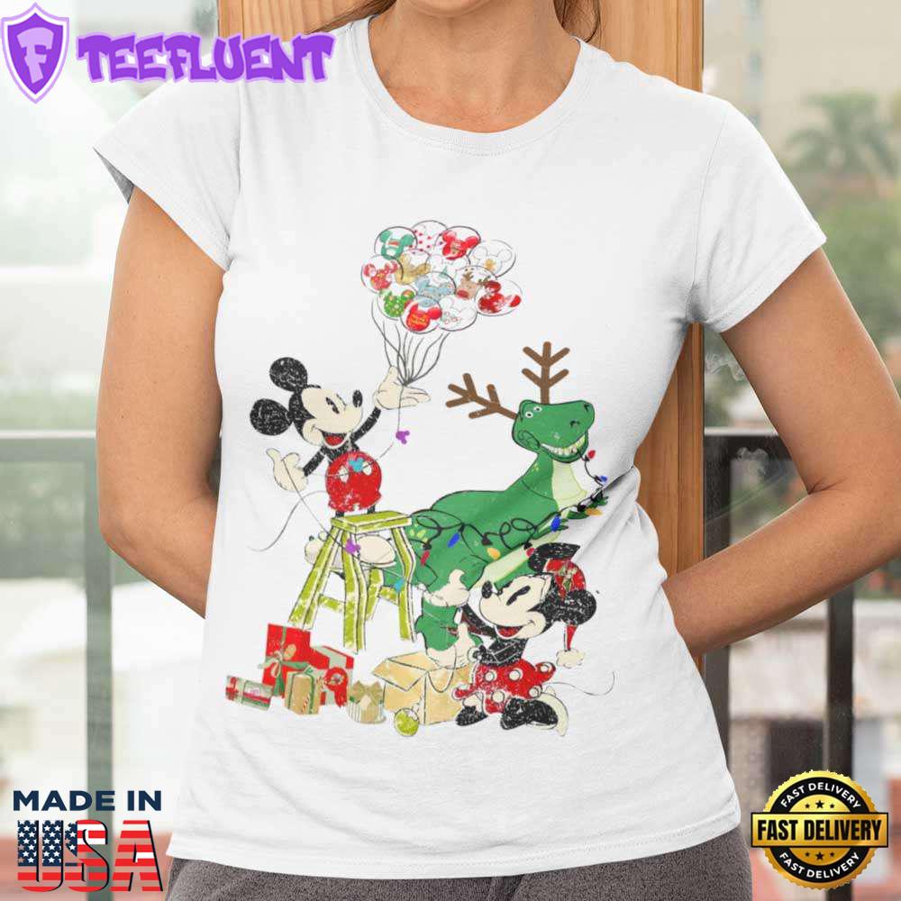 Tree Rex Mickey Minnie Christmas T-shirt Disney