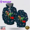 T-Rex Christmas All Over Print 3D Hoodie