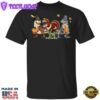 T-Rex Happy Halloween And Thanksgiving T-Shirt Party Costumes For Family Dinosaur Gifts Unisex