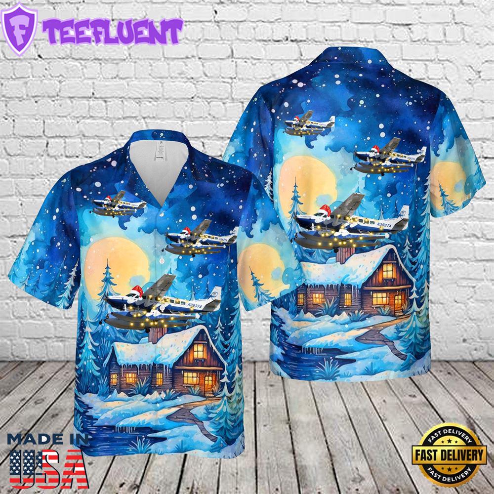 Tropic Ocean Airways Cessna 208B Grand Caravan EX Christmas Hawaiian Shirt