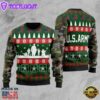 Unifinz Veteran Sweater United States Army Camo Green Veteran Christmas Ugly Sweater