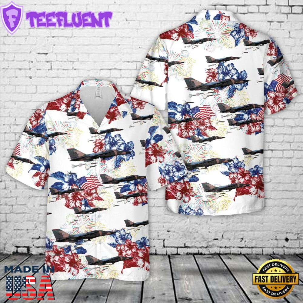 US Air Force F-111 Aardvark, 4th Of July Hawaiian Shirt
