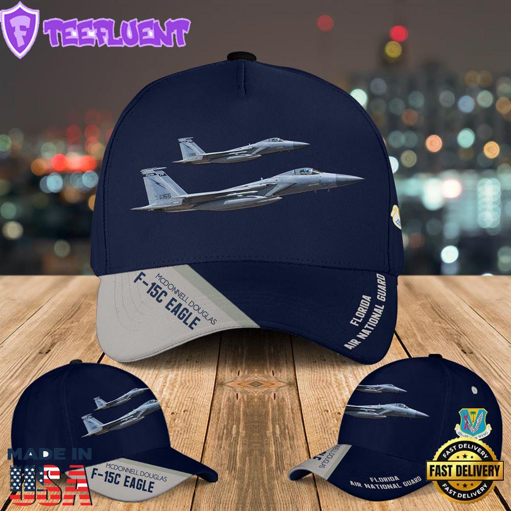 US Air Force Florida Air National Guard 125th Fighter Wing McDonnell Douglas F-15C Eagle Baseball Cap