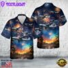 US Air Force Lockheed C-5M Super Galaxy, 4th Of July Hawaiian Shirt