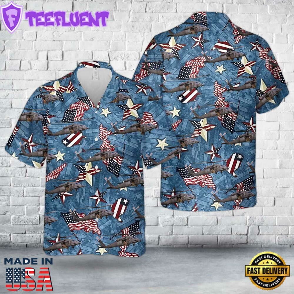 US Air Force Sikorsky HH-60 Pave Hawk, 4th Of July Hawaiian Shirt