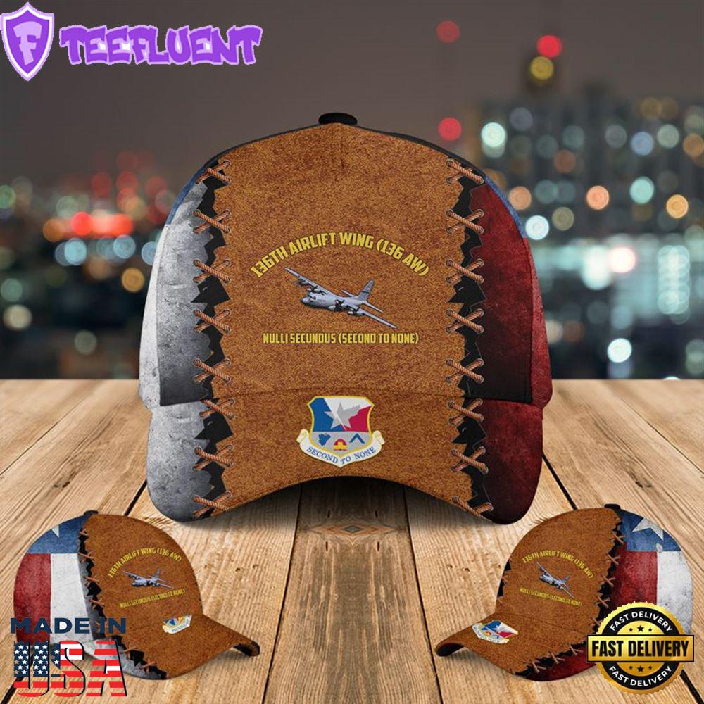 US Air Force Texas Air National Guard 136th Airlift Wing (136 AW) C-130H Hercules Baseball Cap