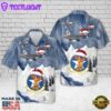 US Air Force Texas Air National Guard 182d Fighter Squadron F-16 Fighting Falcon Christmas Hawaiian Shirt