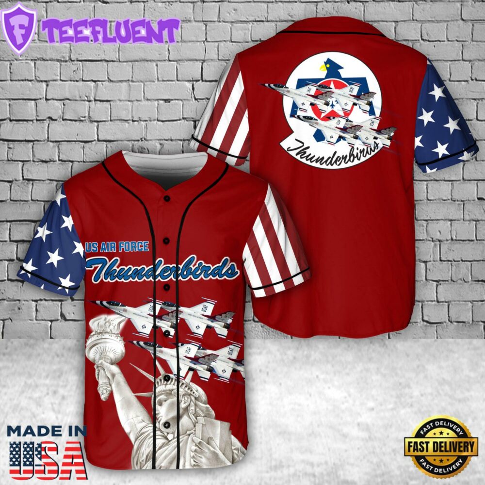 US Air Force Thunderbirds, 4th Of July Baseball Jersey