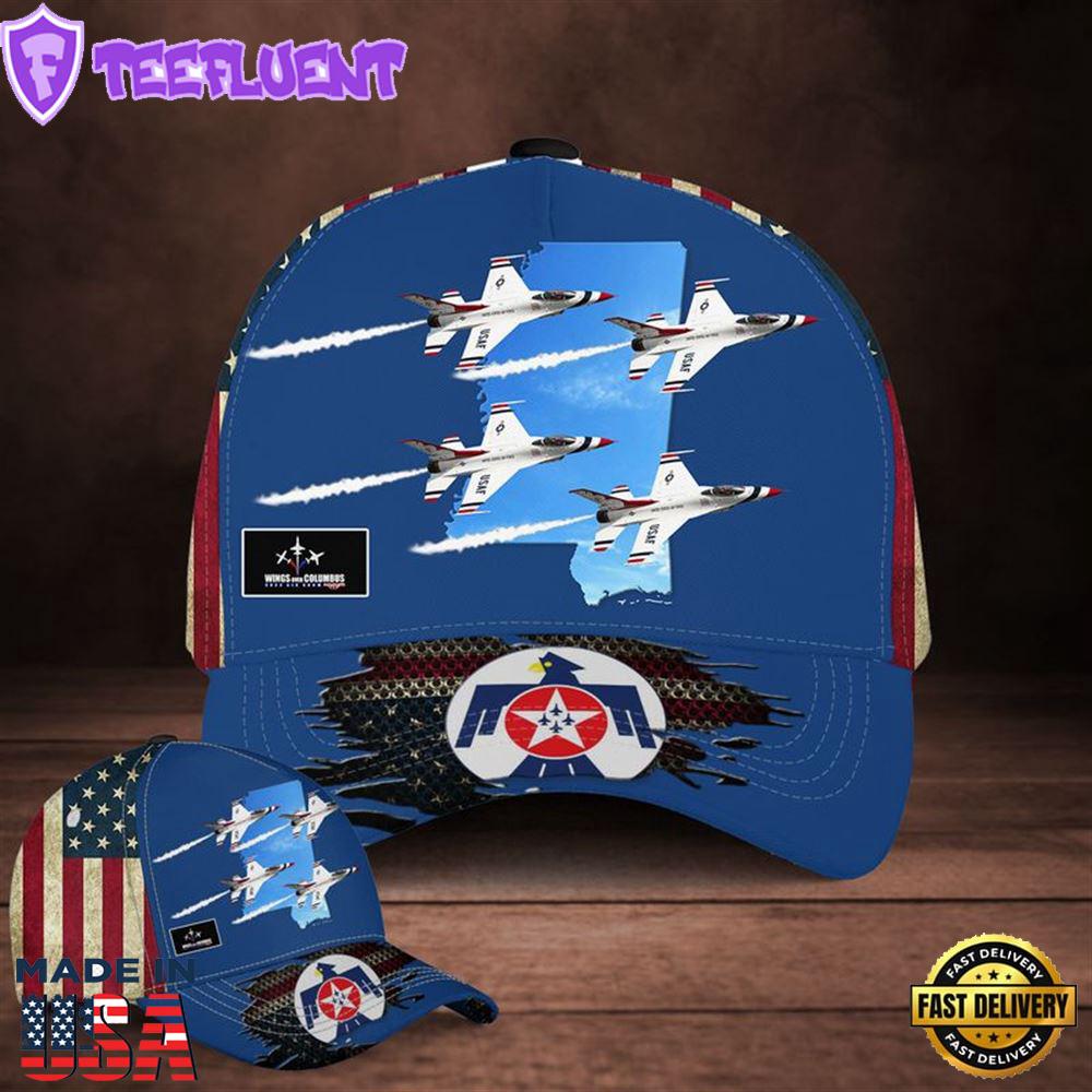 US Air Force Thunderbirds Air Show Columbus AFB, Mississippi Baseball Cap