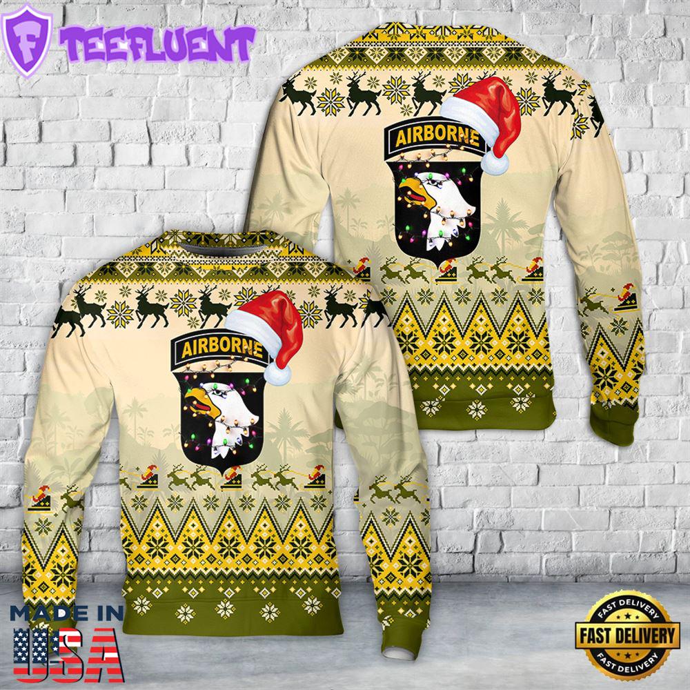 US Army 101st Airborne Division Christmas Sweater