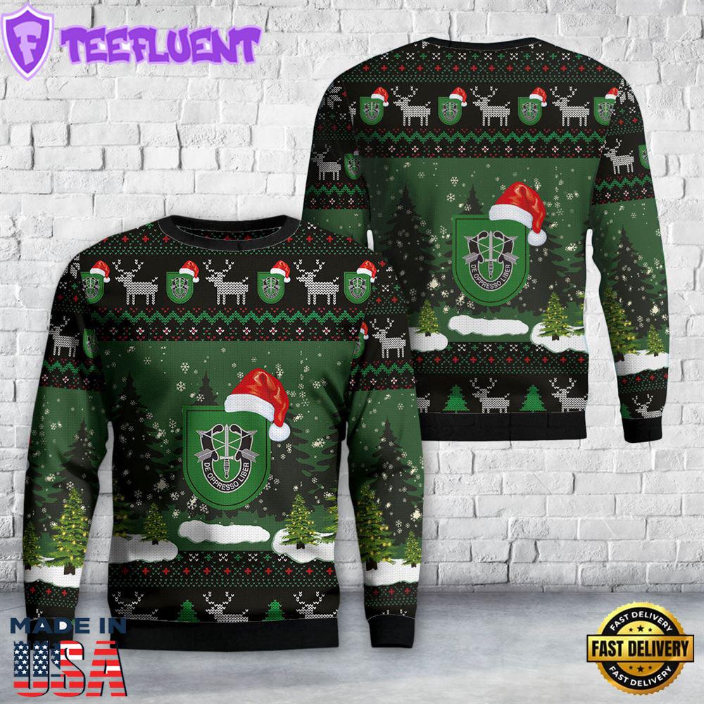 US Army 10th Special Forces Group (10th SFG) Christmas Sweater