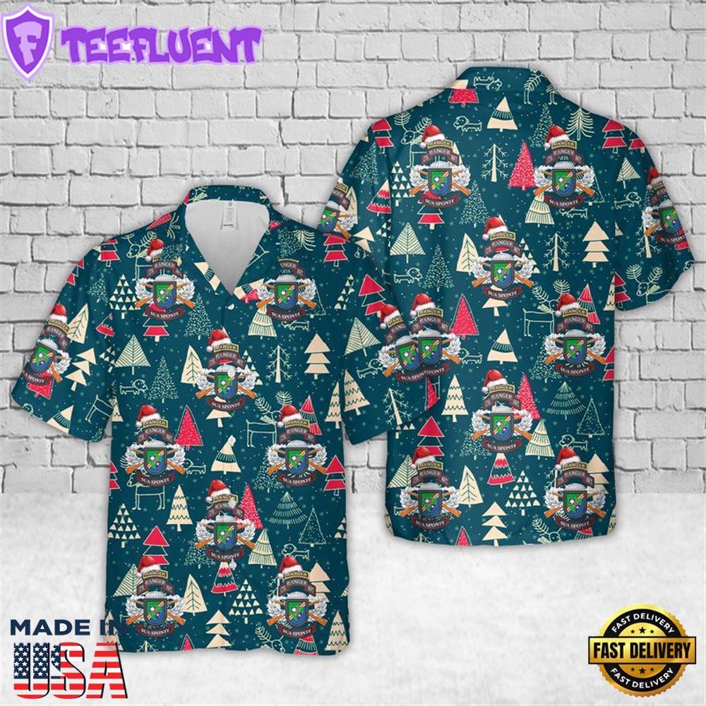 US Army 75th Ranger Regiment - Army Rangers Special Edition Christmas Hawaiian Shirt