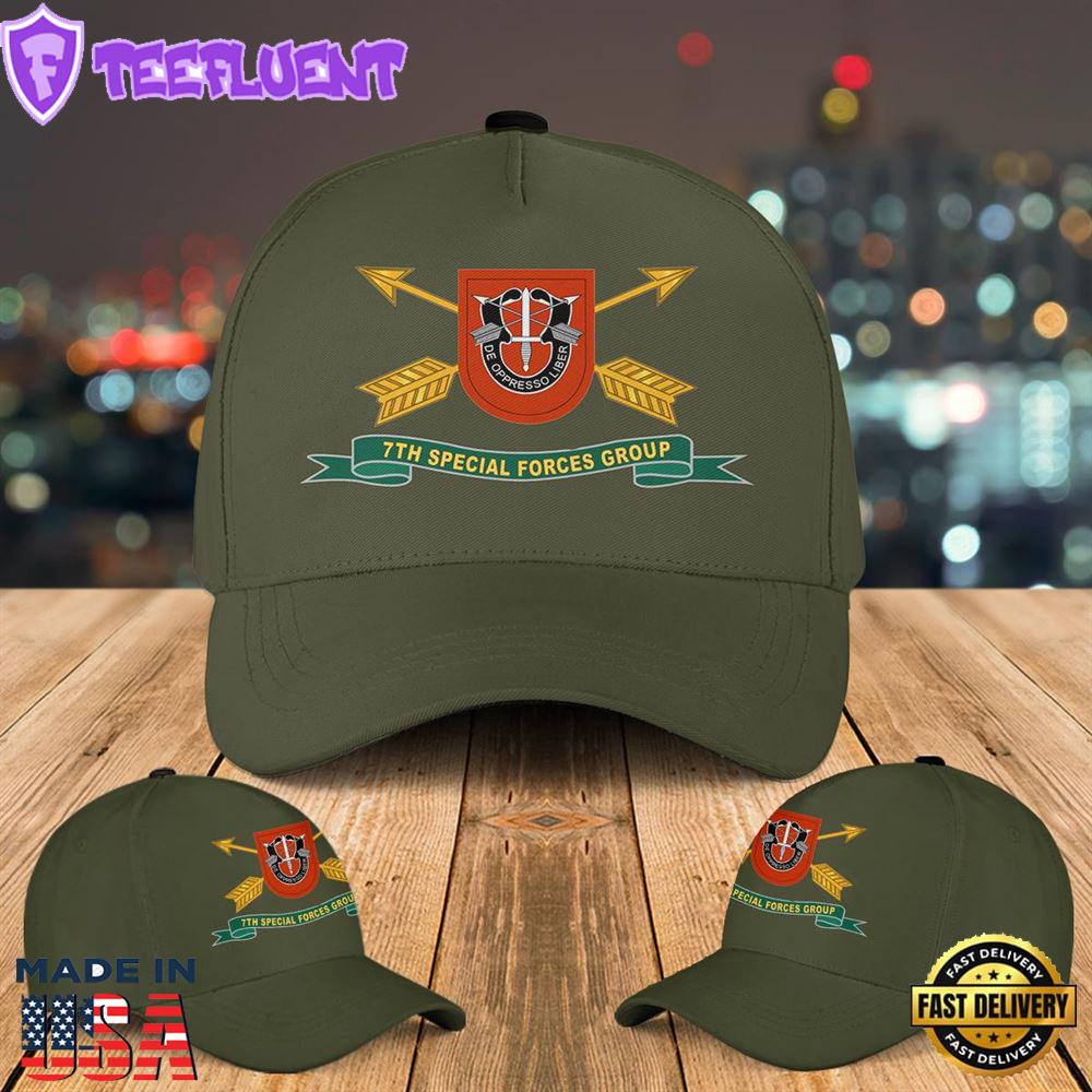 US Army 7th Special Forces Group (Airborne) (7th SFG) (A) Baseball Cap