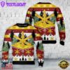 US Army Air Defense Artillery Branch Insignia Christmas AOP Knitted Sweater