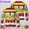 US Army Field Artillery Branch Insignia Christmas AOP Knitted Sweater