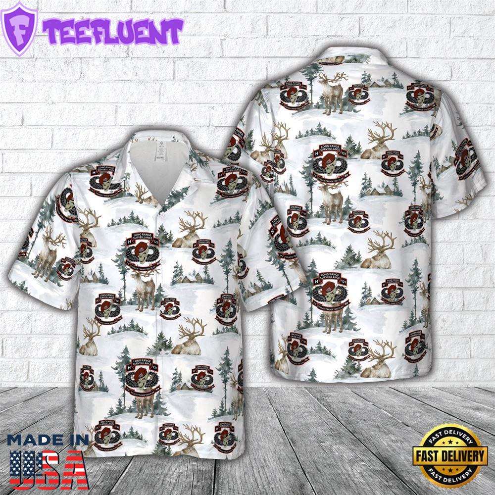 US Army H121 Long Range Surveillance Christmas Hawaiian Shirt 1