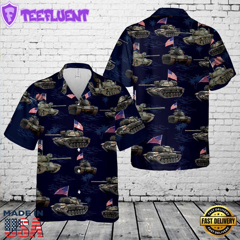 US Army M60A1 Tank July 4th Hawaiian Shirt