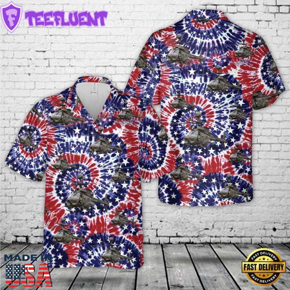 US Army OH-58D Kiowa Warrior, 4th Of July Hawaiian Shirt