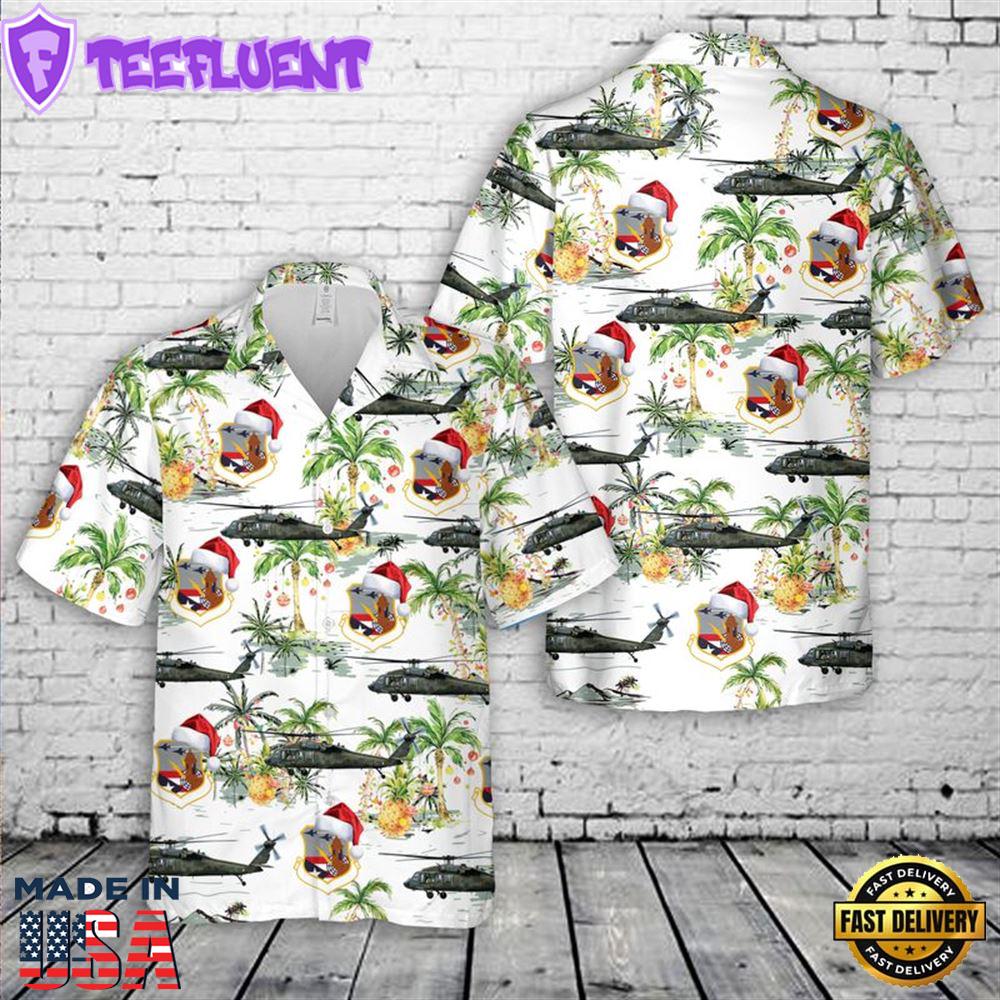 US Army Puerto Rico Air National Guard UH-60 Black Hawk Rattle Snake Christmas Hawaiian Shirt