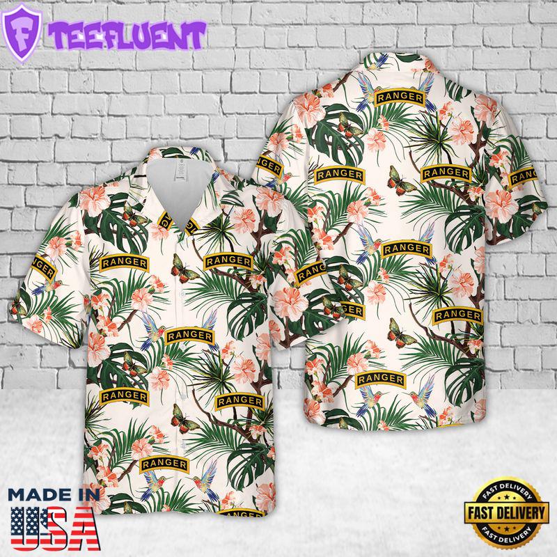 US Army Ranger Tab Hawaiian Shirt