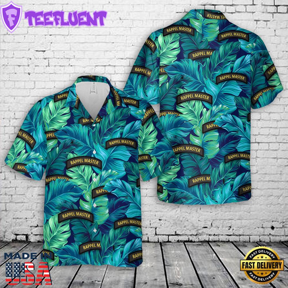 US Army Rappel Master Tab Hawaiian Shirt