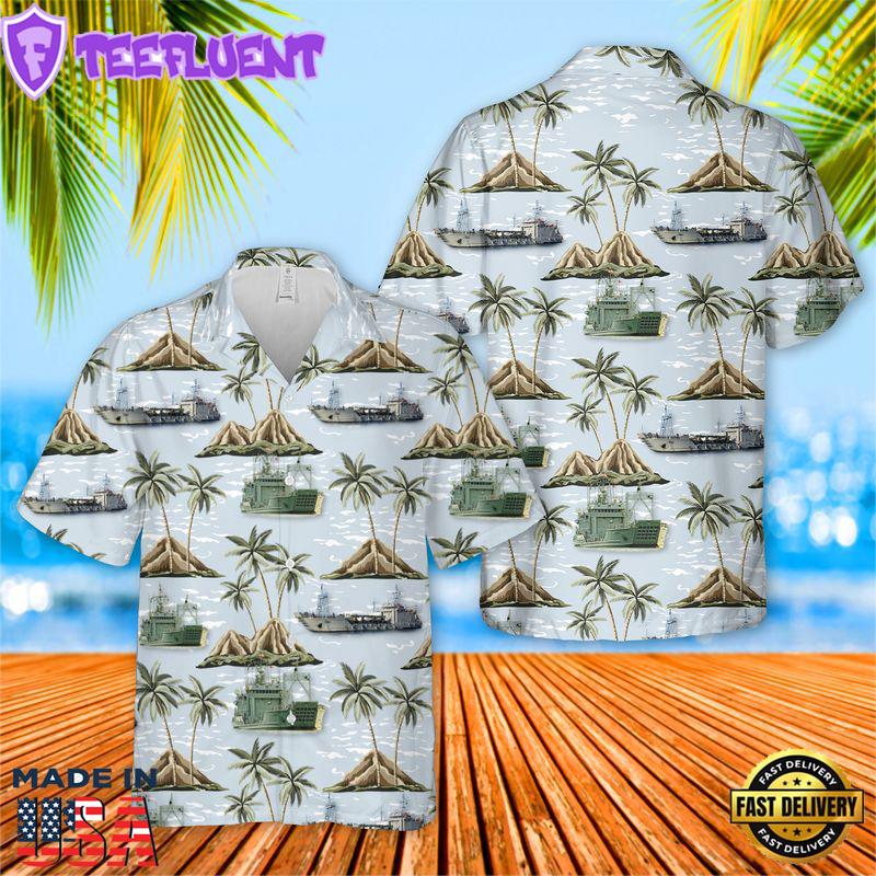 US Army Runnymede-class large landing craft Hawaiian Shirt