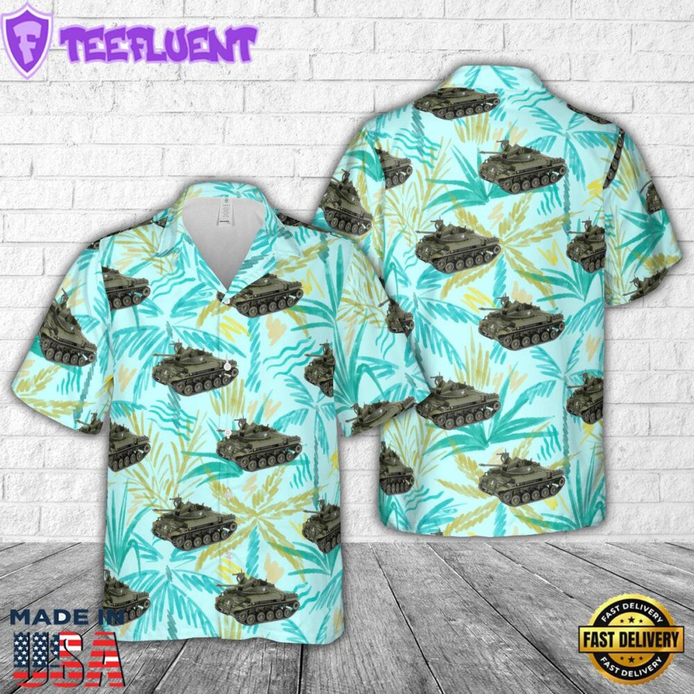 US Army Self Propelled A.A. Gun M42 Duster Hawaiian Shirt