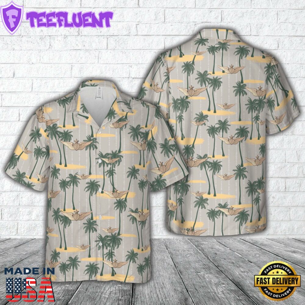 US Army Senior Flight Surgeon Wings Hawaiian Shirt