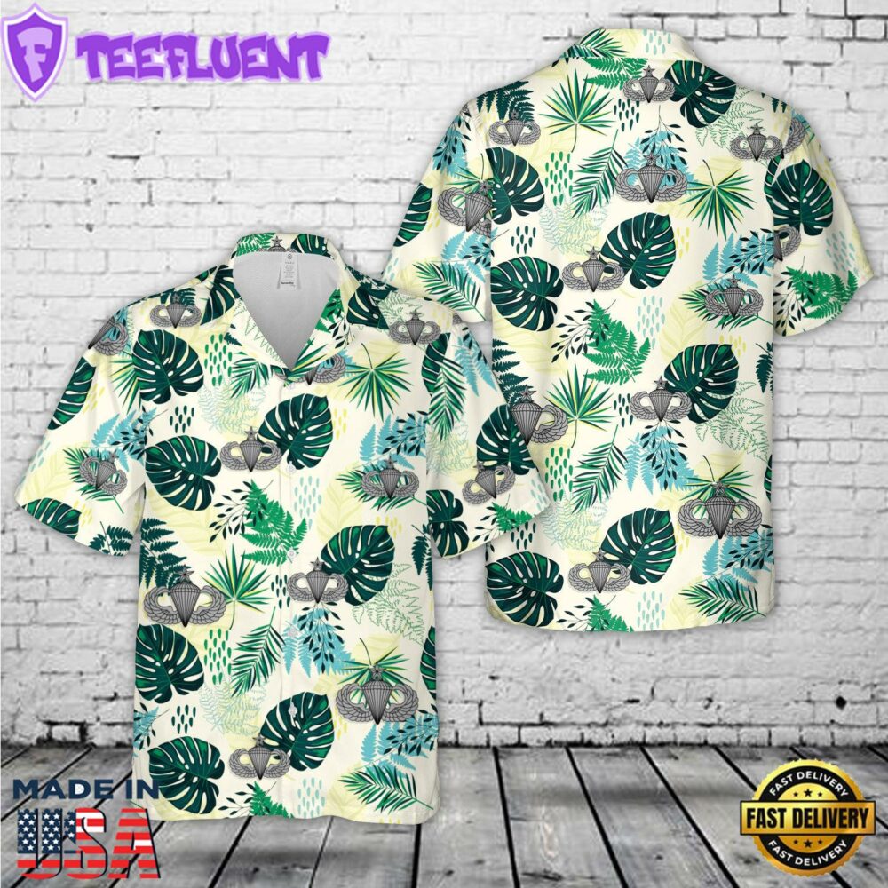 US Army Senior Parachutist Badge Hawaiian Shirt
