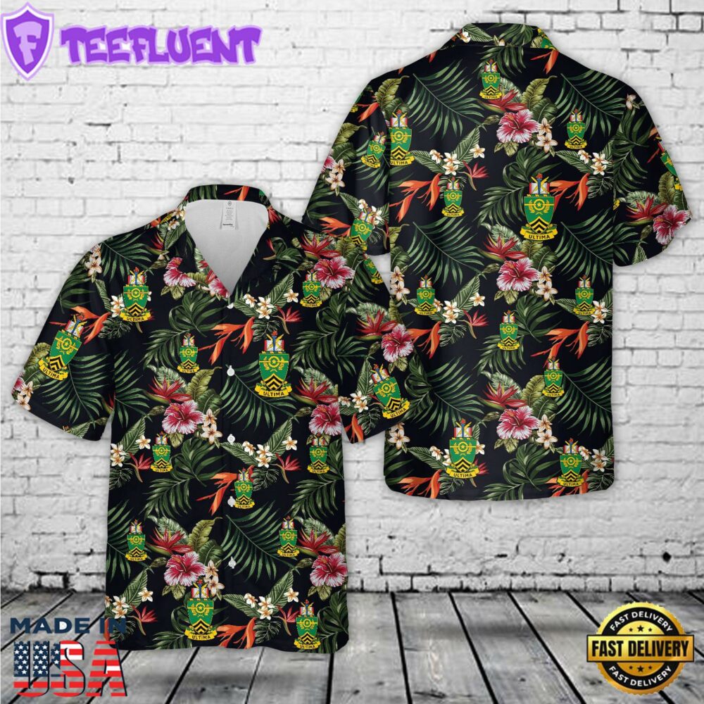US Army Sergeants Major Academy Unit Crest Hawaiian Shirt