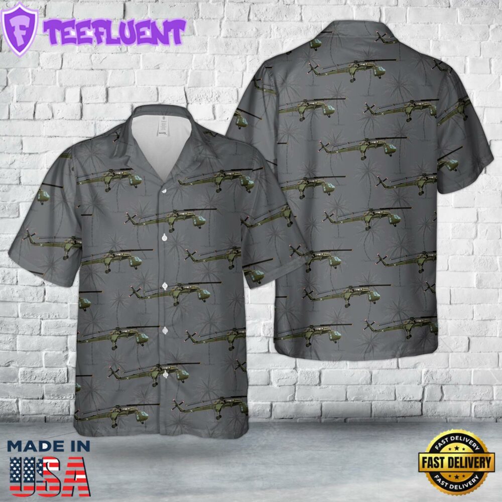 US Army Sikorsky CH-54A Tarhe Hawaiian Shirt