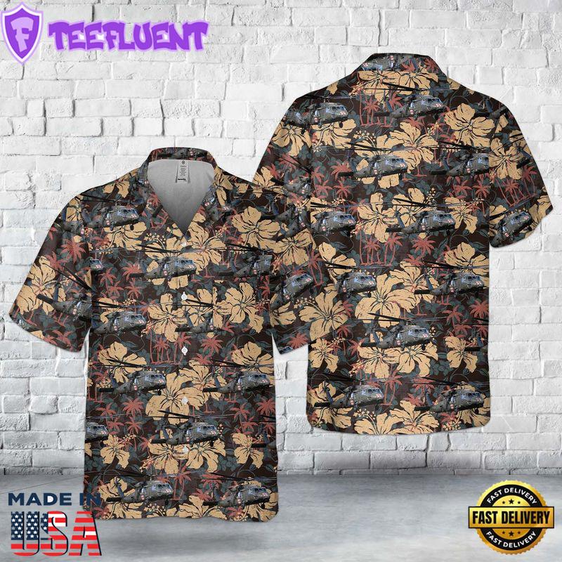 US Army Sikorsky UH-60 Blackhawk Medevac Pocket Hawaiian Shirt