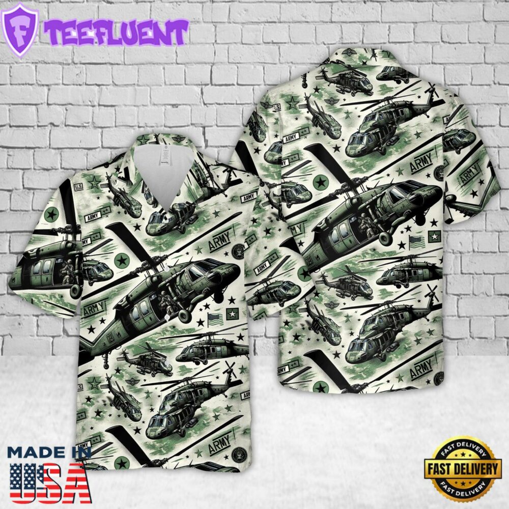 US Army Sikorsky UH-60 Hawaiian Shirt