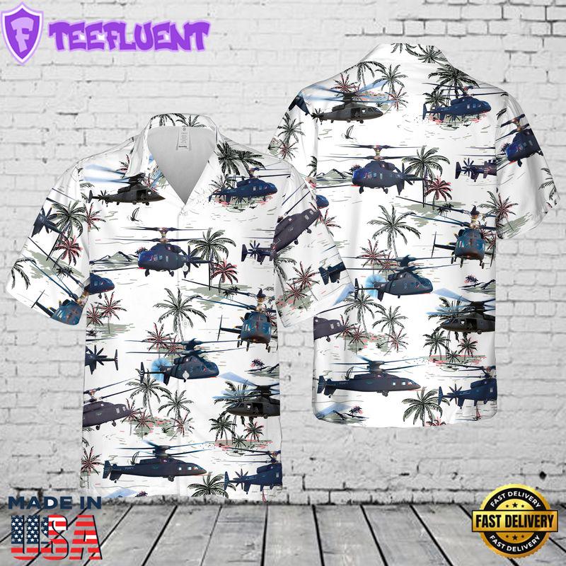 US Army Sikorsky–Boeing SB-1 Defiant Hawaiian Shirt