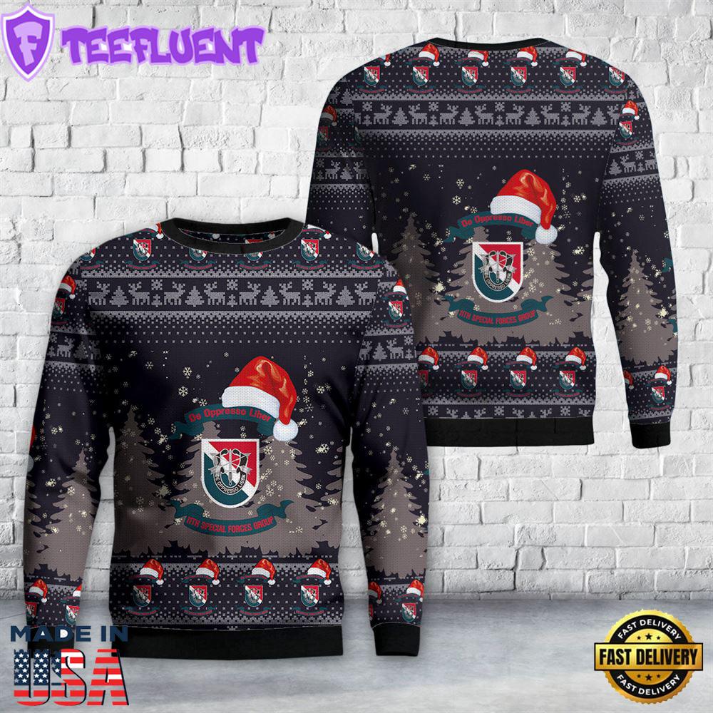 US Army Special 11th Special Forces Group (11th SFG)(A) Christmas Sweater