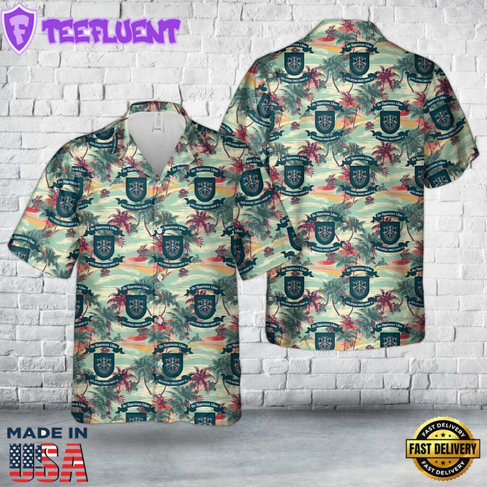 US Army Special 19th Special Forces Group (19th SFG)(A)) Hawaiian Shirt