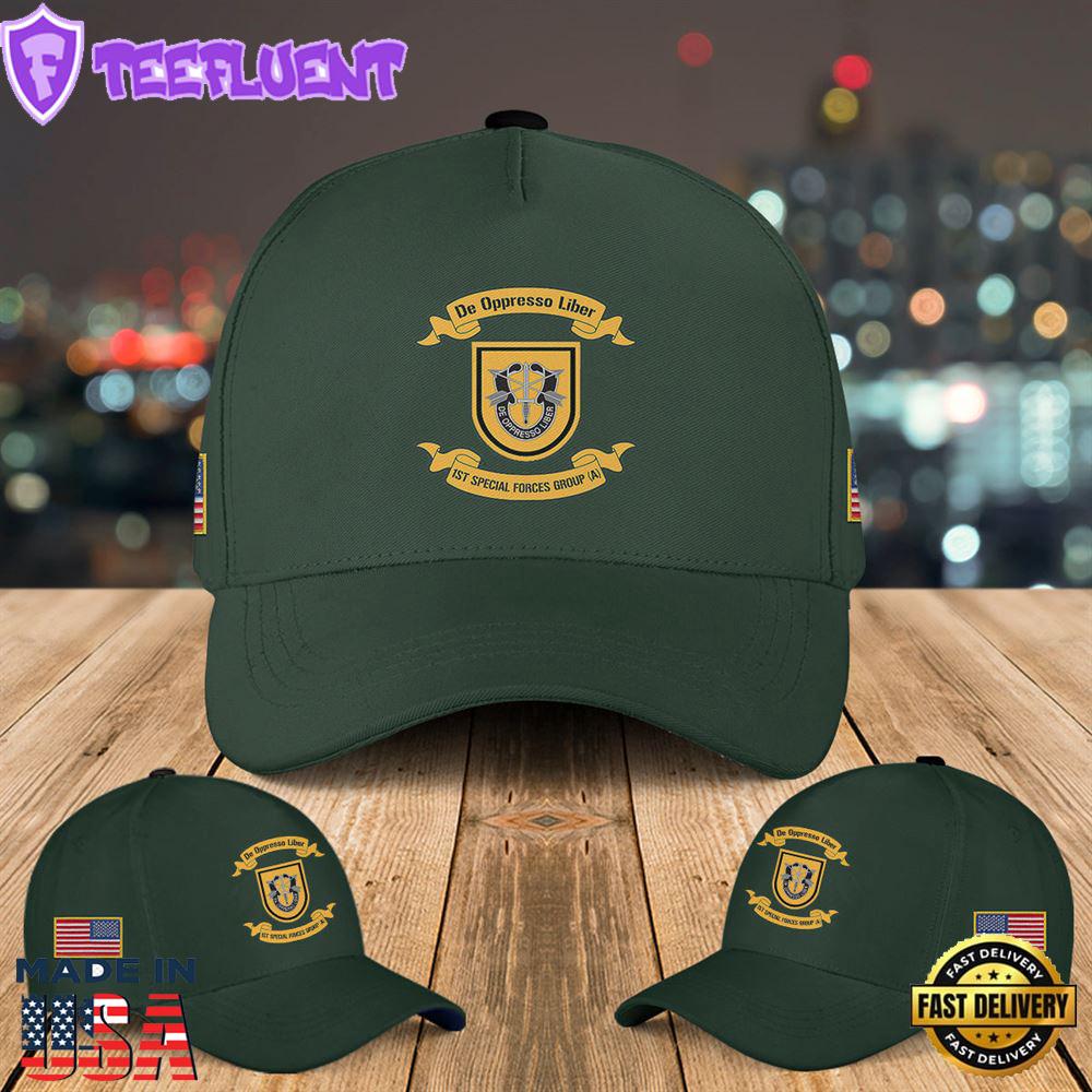 US Army Special 1st Special Forces Group (1st SFG)(A) - Green Berets Baseball Cap