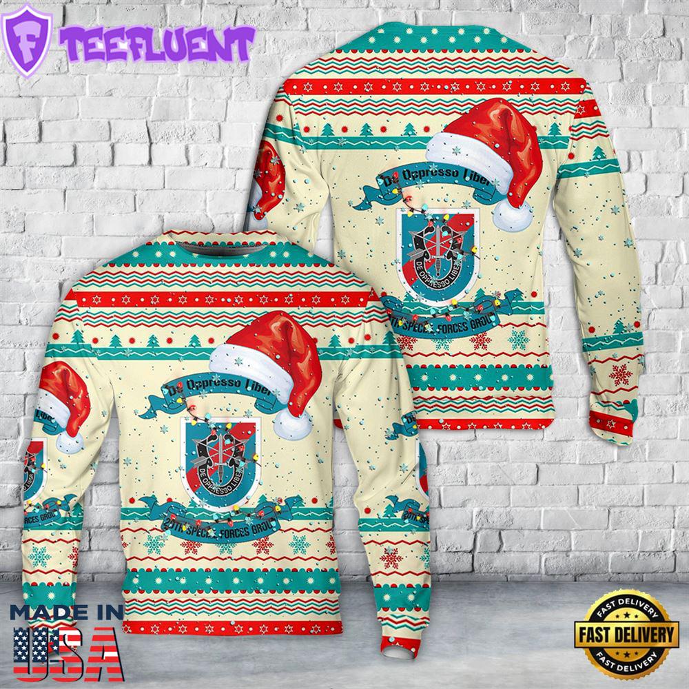 US Army Special 20th Special Forces Group (20th SFG)(A)) Christmas Sweater