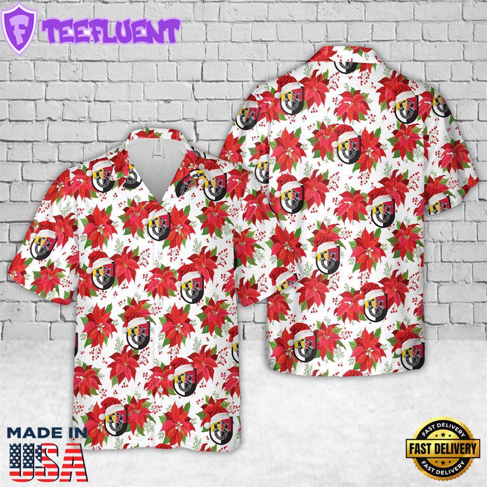 US Army Special Forces 3rd Special Forces Group (Airborne) (3rd SFG(A)) Christmas Hawaiian Shirt