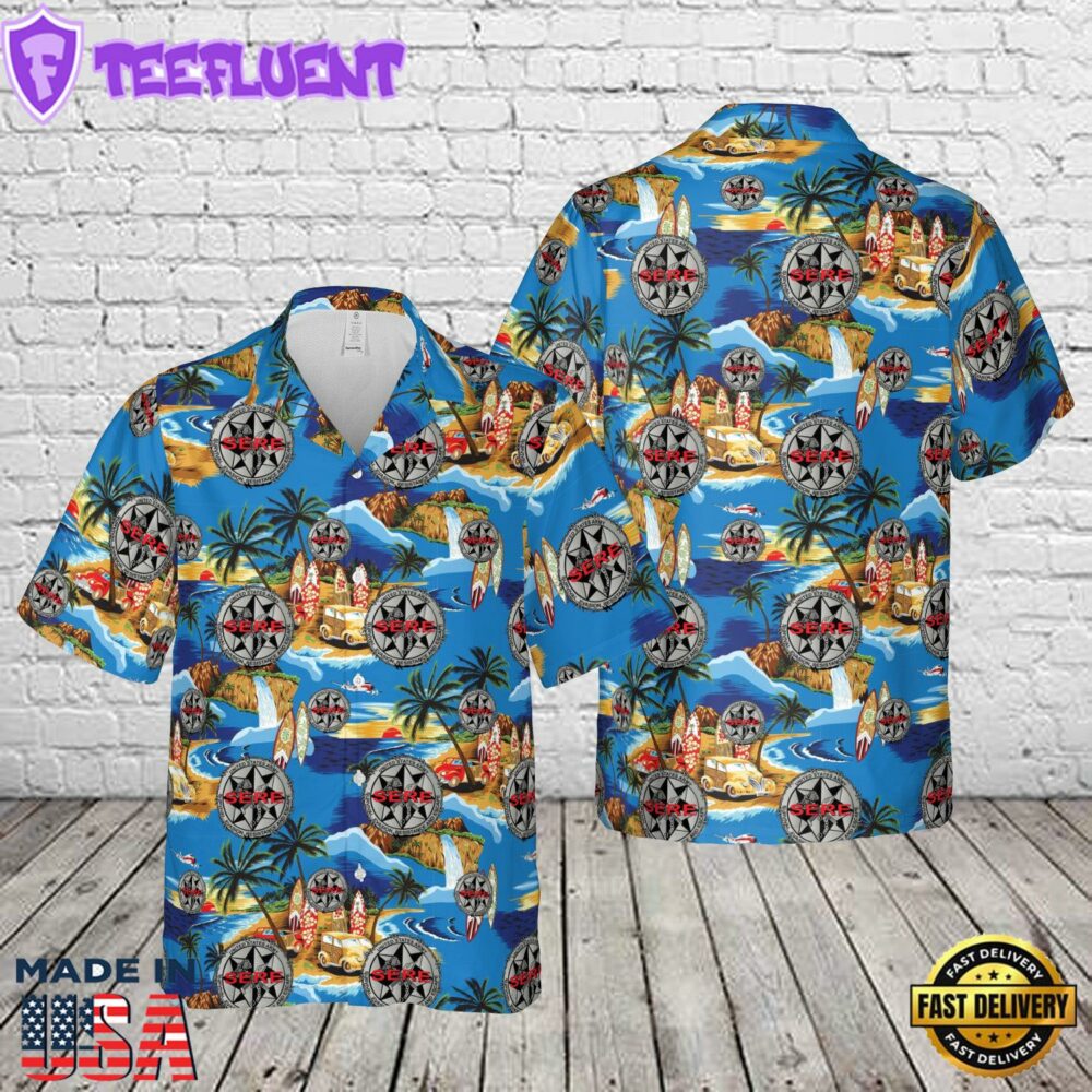 US Army Survival, Evasion, Resistance, and Escape (SERE) School Hawaiian Shirt