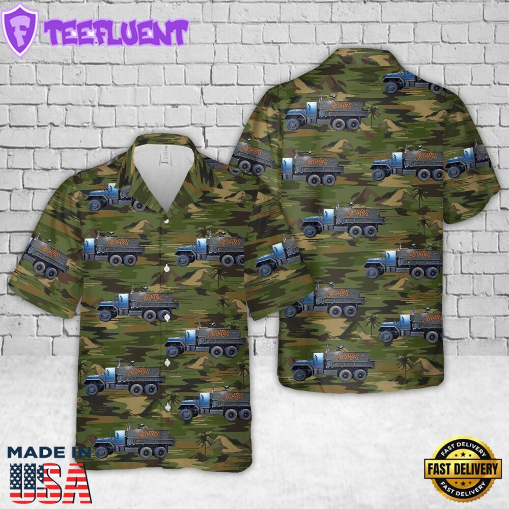 US Army The Brutus Gun Truck Hawaiian Shirt