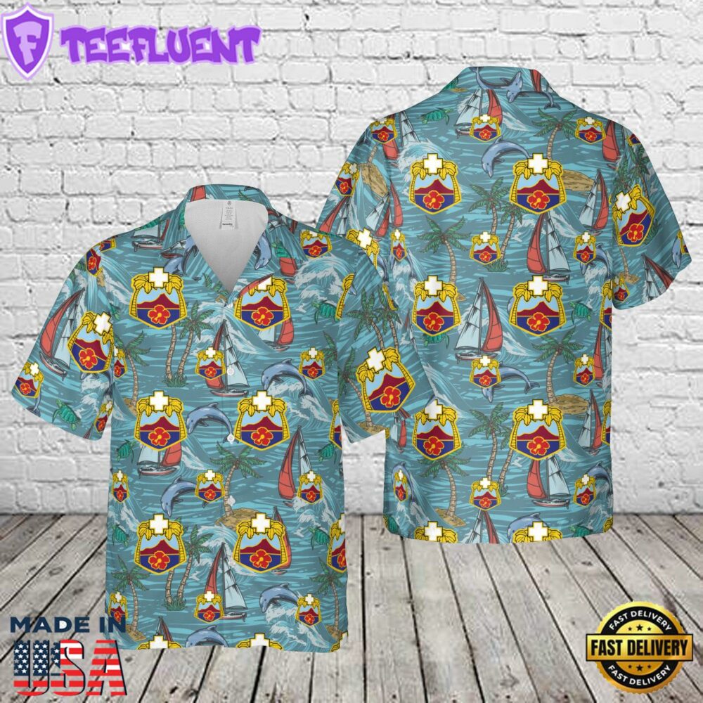 US Army Tripler Army Medical Center (TAMC) Hawaiian Shirt
