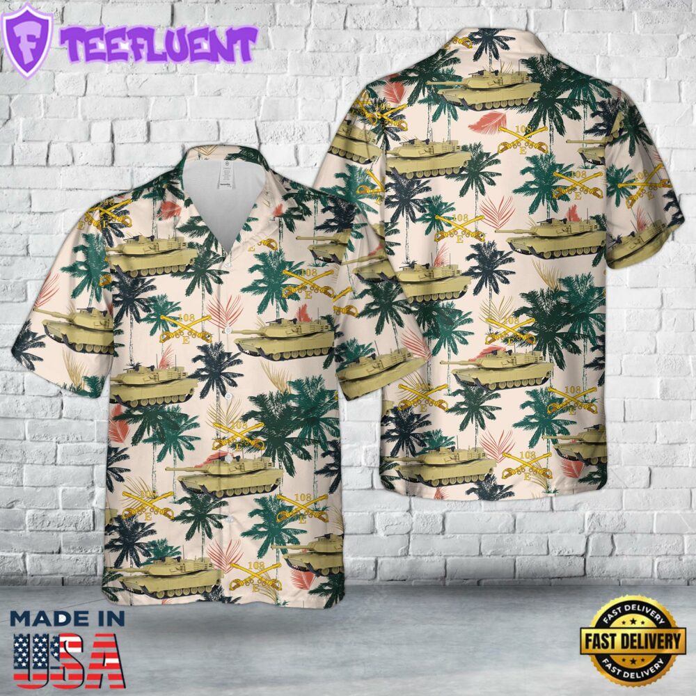 US Army Trp E, 108th Cav Hawaiian Shirt