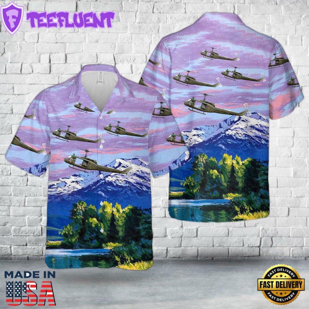 US Army UH-1D “Iroquois 1st Cavalry Division (Airmobile), 229th Aviation Battalion, “A” Company Vietnam, 1965 Hawaiian Shirt