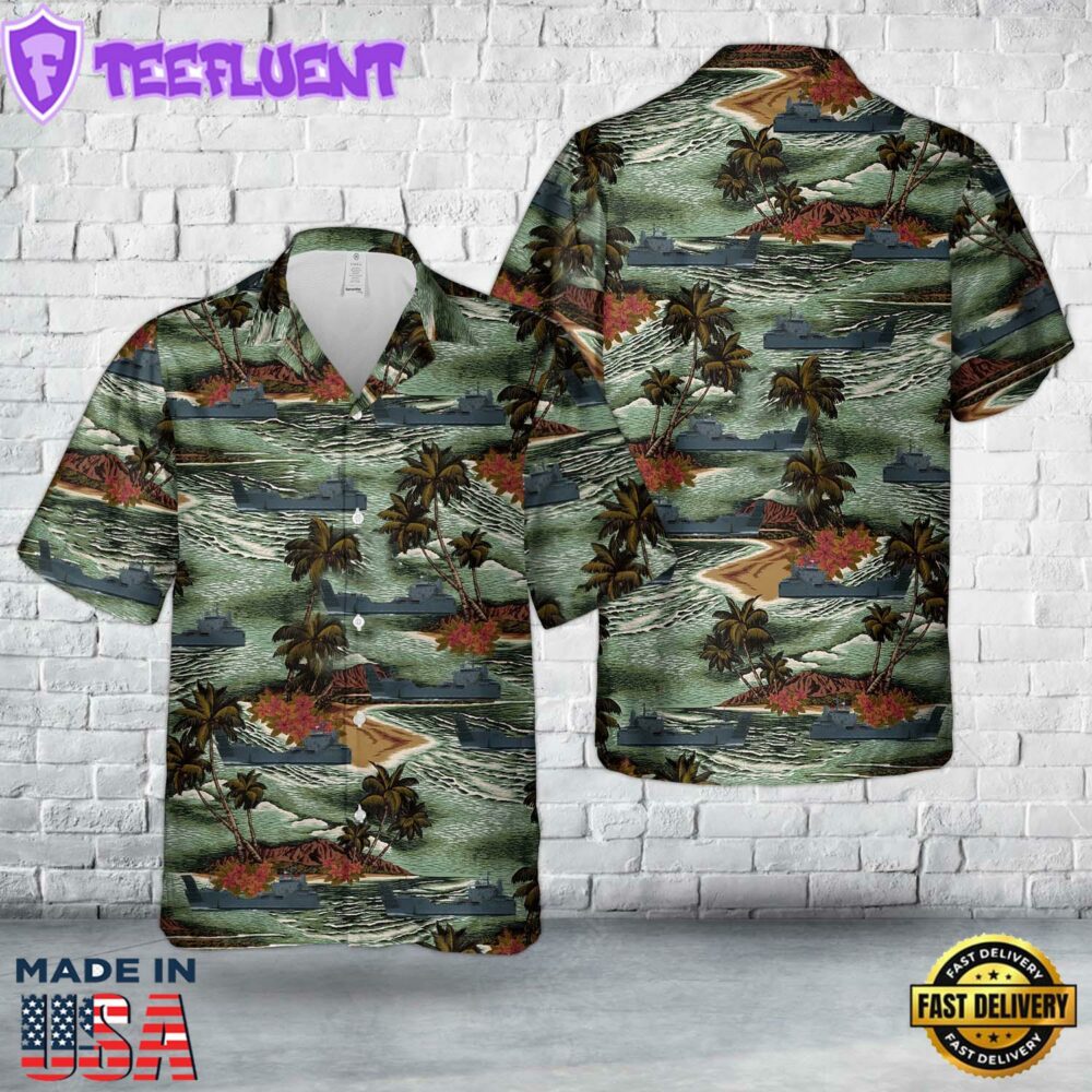 US Army USAV CW3 Harold C. Clinger (LSV-2) Hawaiian Shirt