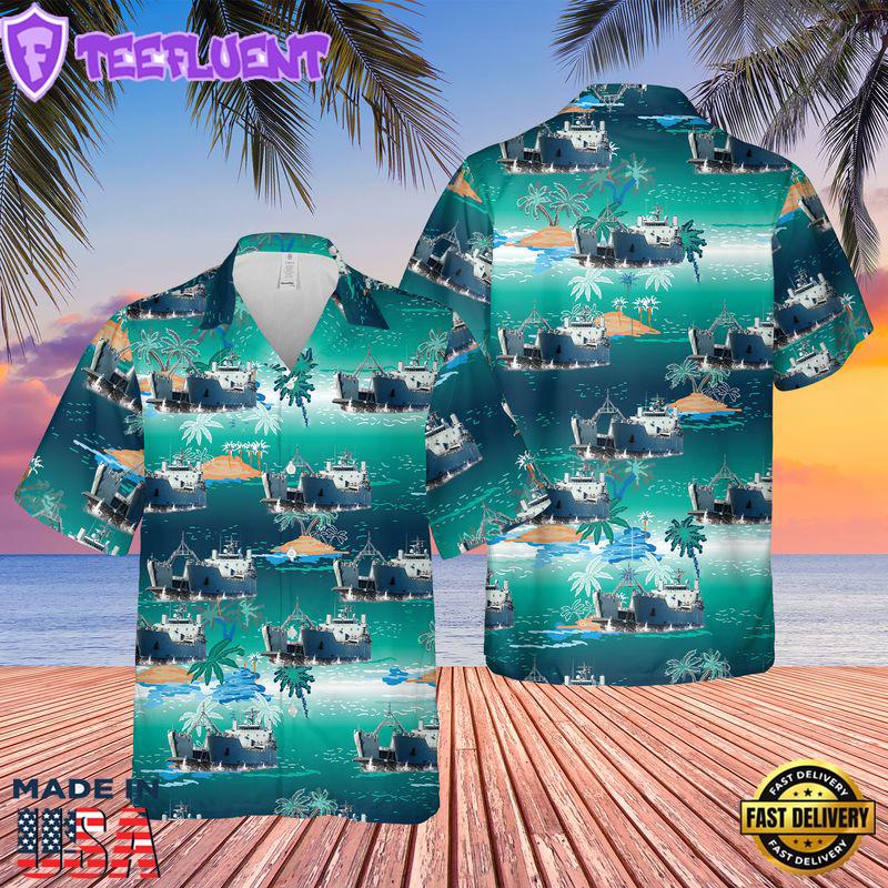 US Army USAV General Frank S. Besson Jr. (LSV-1) Of 7th Transportation Brigade (United States) Hawaiian Shirt