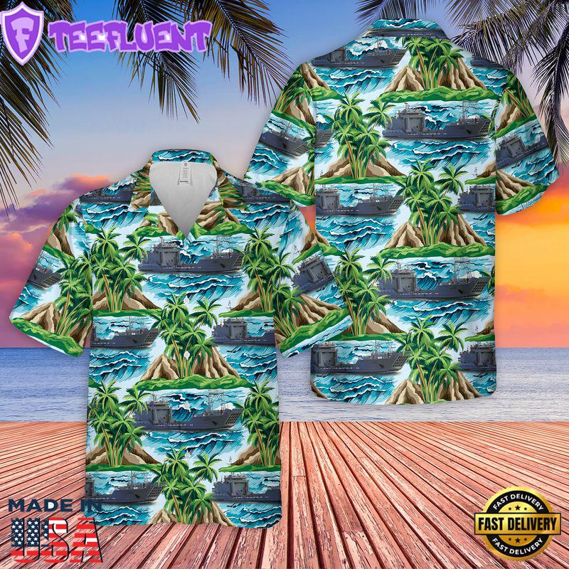 US Army USAV Malvern Hill (LCU 2025) Hawaiian Shirt